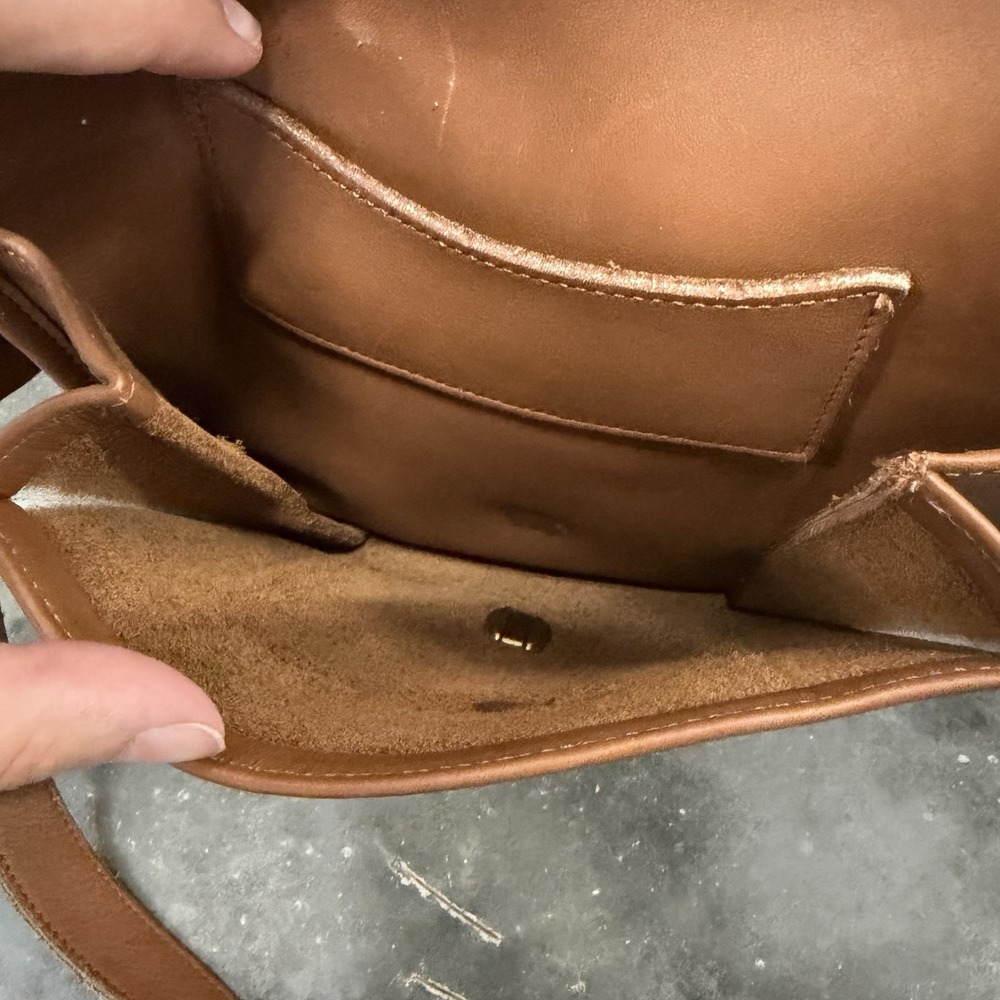 Vintage Coach Leather Laptop Briefcase Messanger Bag British Tan - Picture 9 of 11
